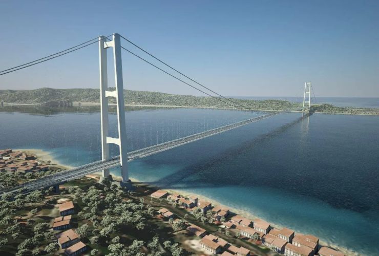 Il ponte visto dalla Calabria (WeBuild)