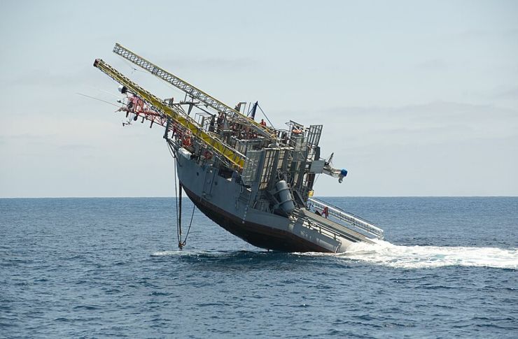 Illustrazione dell'immersione della RP FLIP (Wikipedia U.S. NAVY FOTO) - wwwmarinecue.it