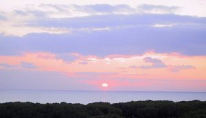 tramonto su baia domizia