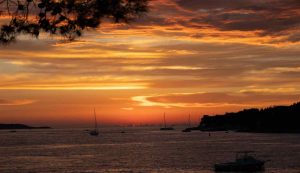 tramonto da hvar in croazia