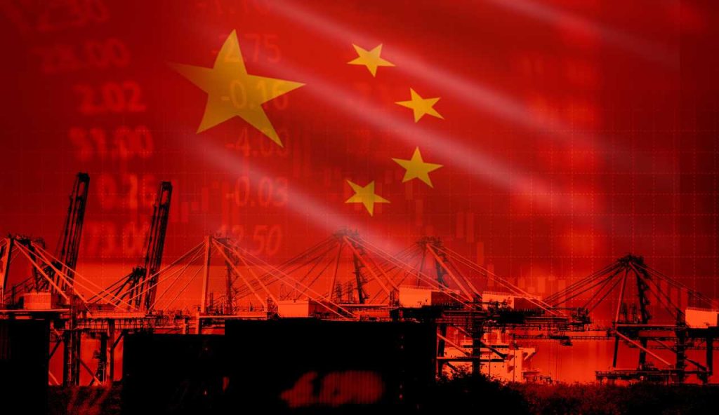 cina bandiera porto