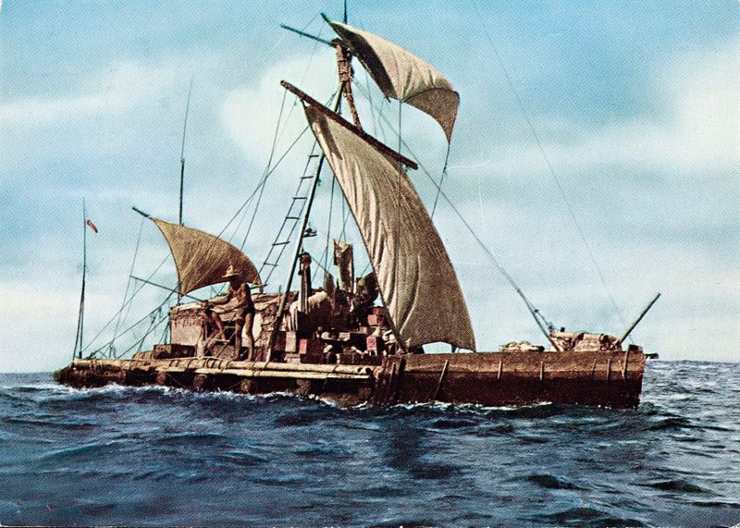 Illustrazione del Kon-Tiki (Wikipedia Nasjonalbiblioteket FOTO) - www.marinecue.it