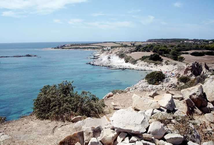 Illustrazione della spiaggia dell'Isola di San Pietro (Wikipedia utente_Iardo FOTO) - marinecue.it