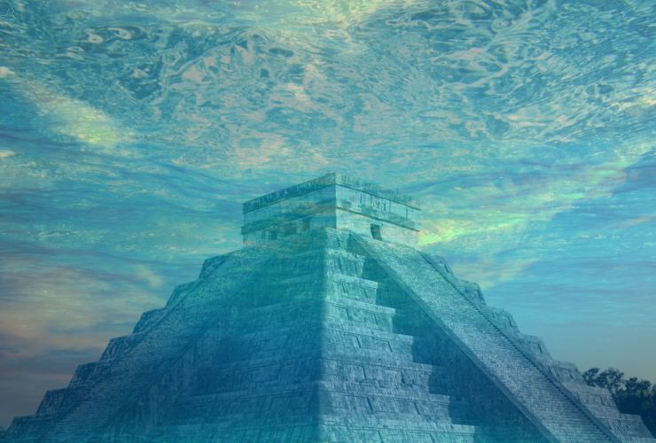 Illustrazione di una civiltà sommersa (Canva FOTO) - marinecue.it
