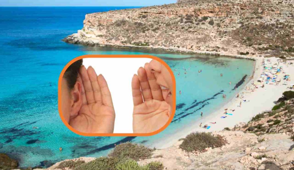 Illustrazione di una spiaggia dove si sussurra (Canva FOTO) - marinecue.it