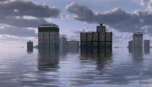 Illustrazione di una città sommersa (Canva FOTO) - marinecue.it