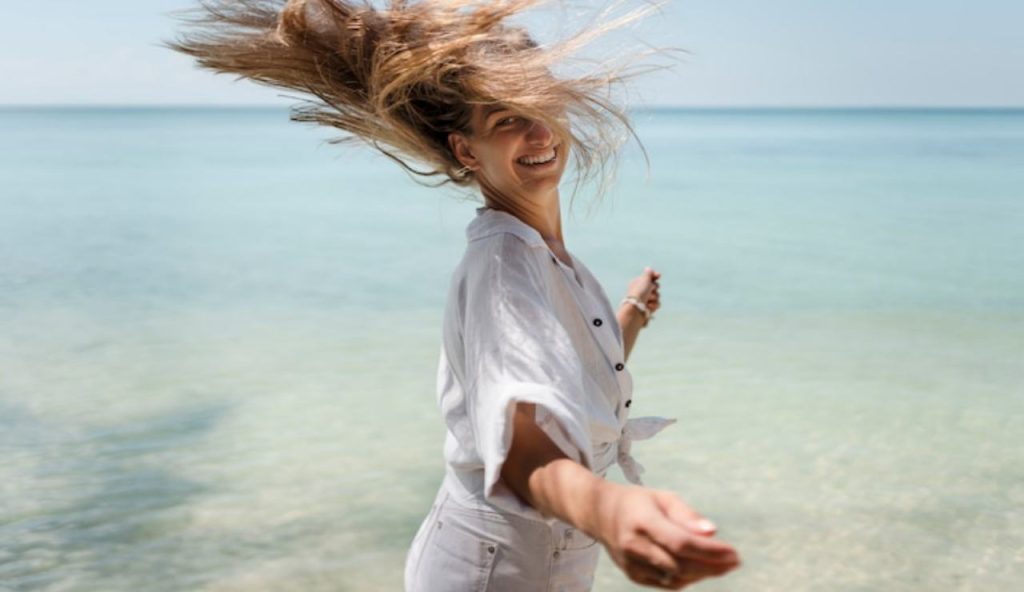 Donna in vacanza