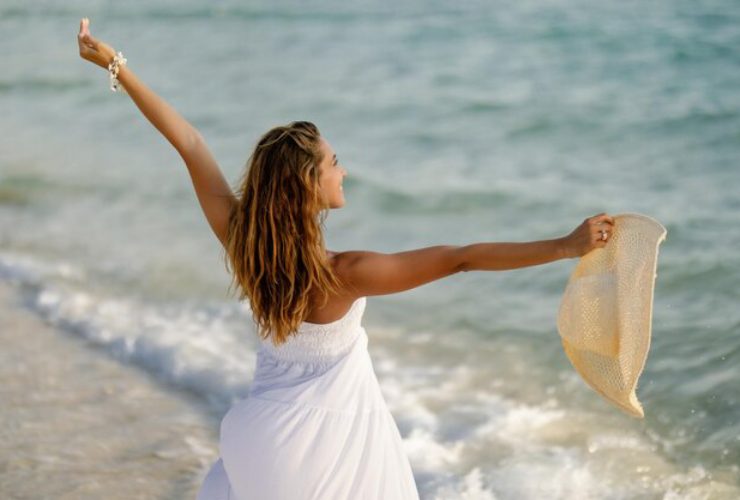 Donna in vacanza