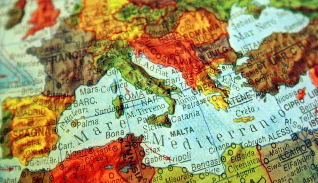 Illustrazione del Mediterraneo (Canva FOTO) - marinecue.it