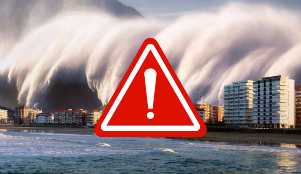 Illustrazione di un pericolo tsunami (Canva FOTO) - marinecue.it
