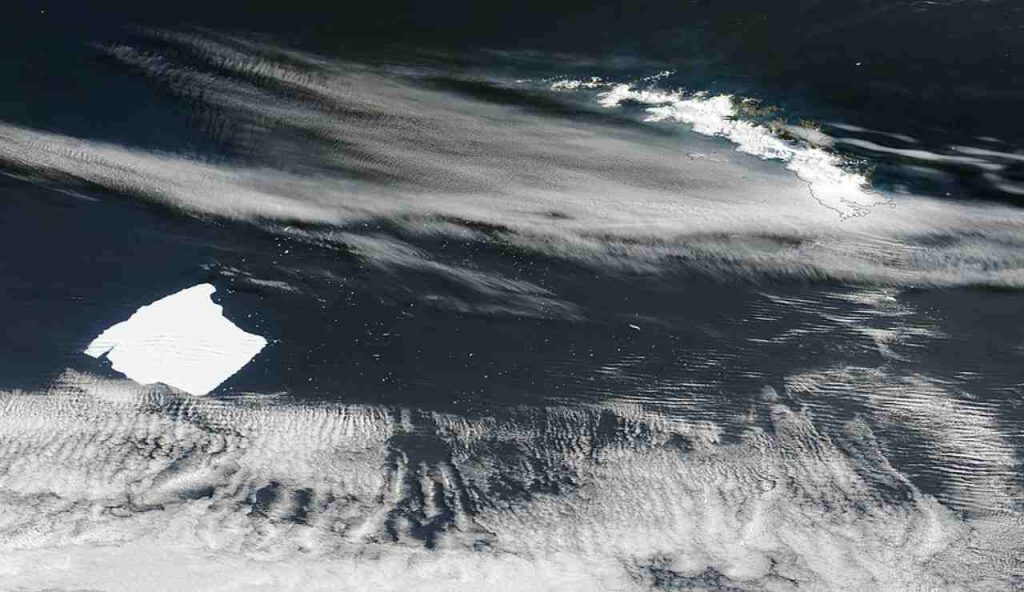 Illustrazione di A23a (MODIS Land Rapid Response Team, NASA GSFC FOTO) - marinecue.it
