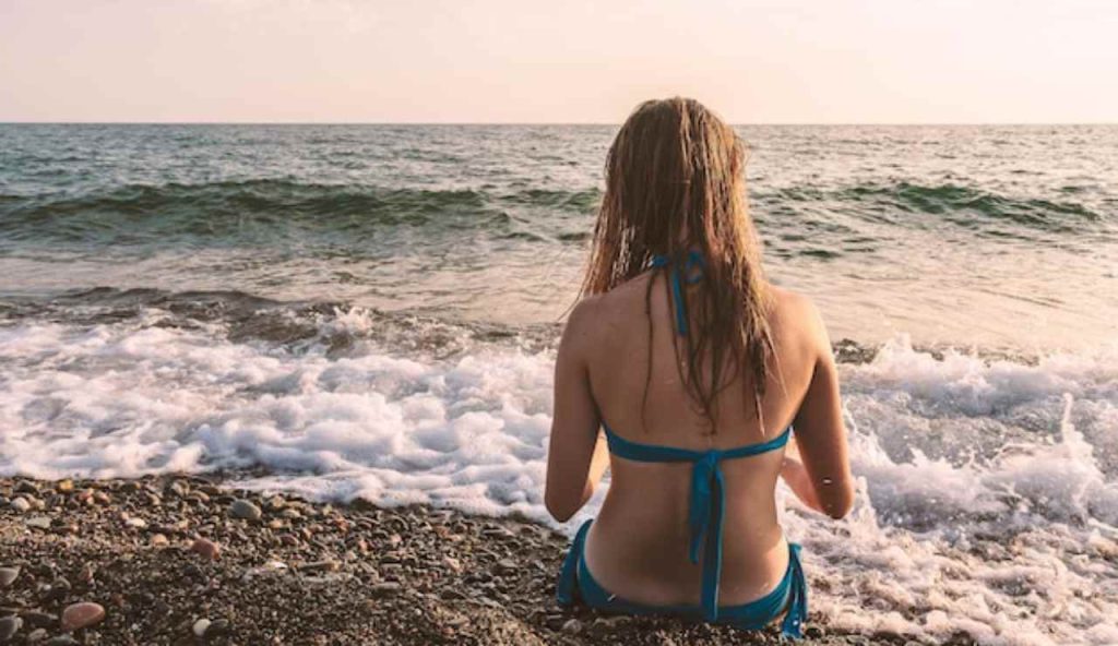 Donna in spiaggia
