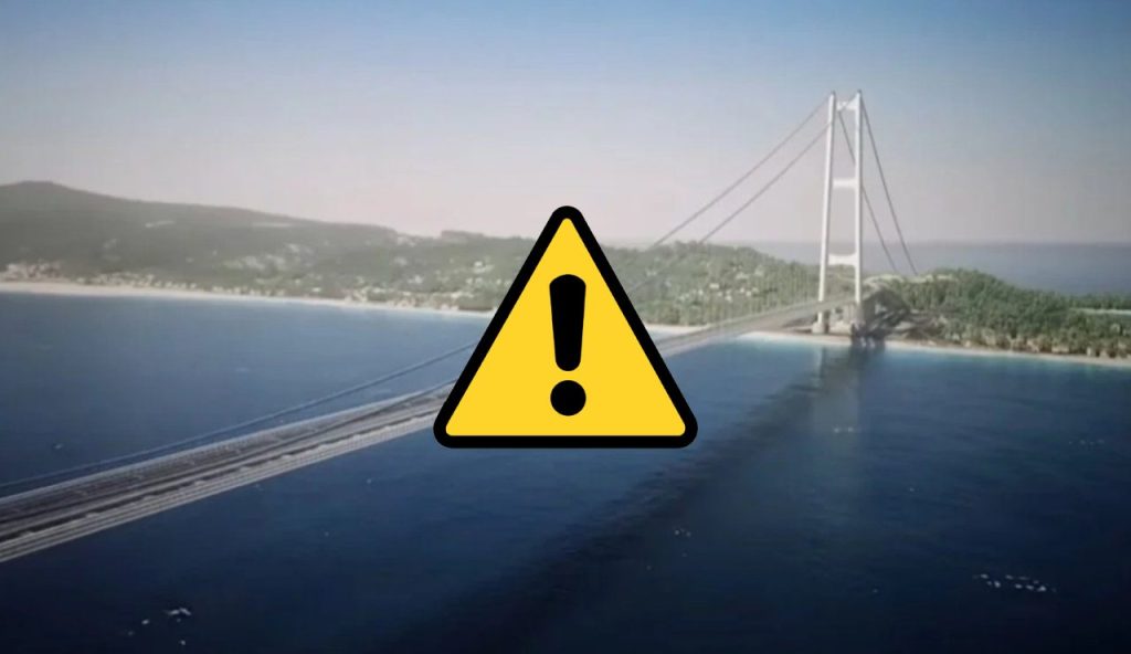 Ponte sullo Stretto e pericoli (screenshot Geopop - YouTube) - www.marinecue.it