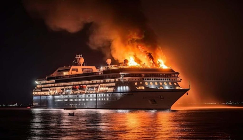 Incendio in nave